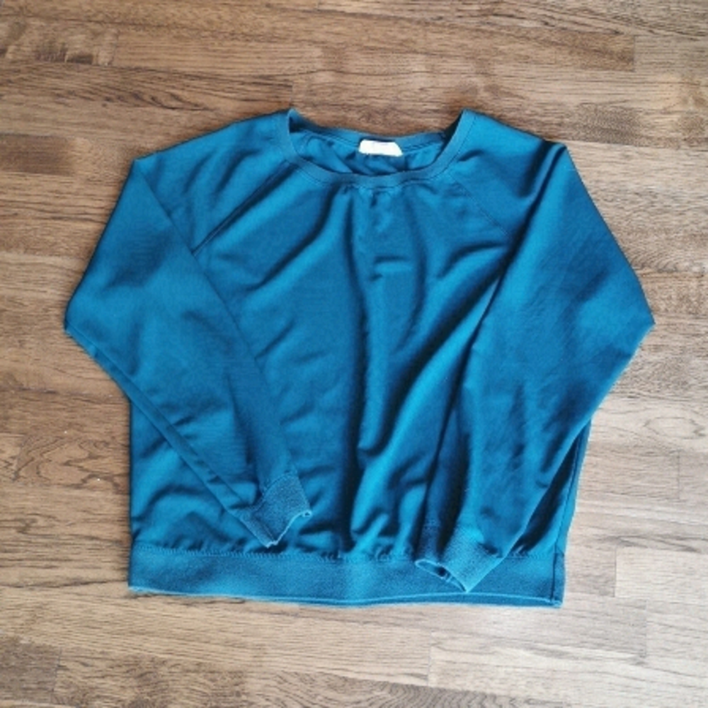 Forever 21 Shirt Oversized Long Sleeve Green Large